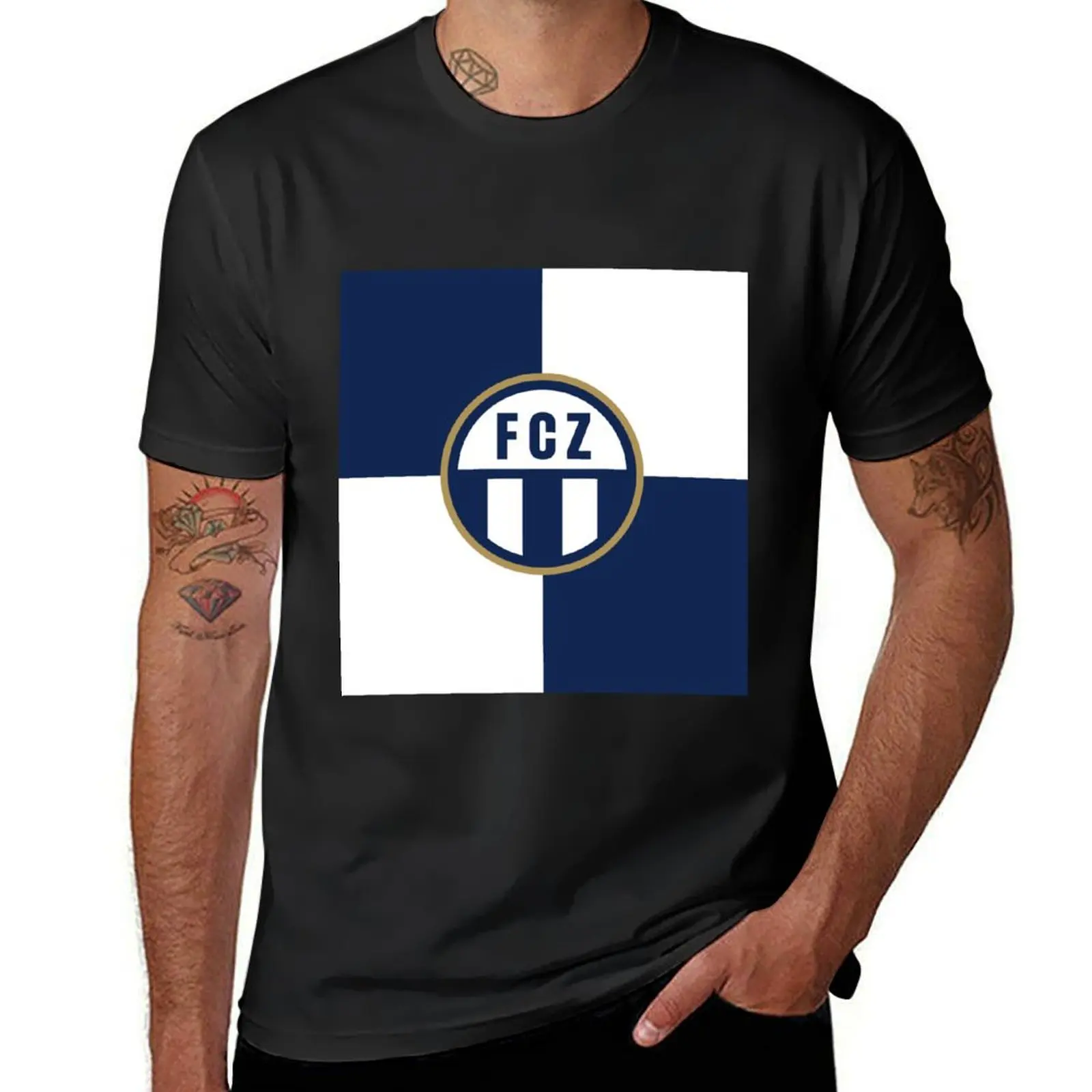 Fussballclub Zürich T-Shirt plus sizes Short sleeve tee heavy weight t shirts for men