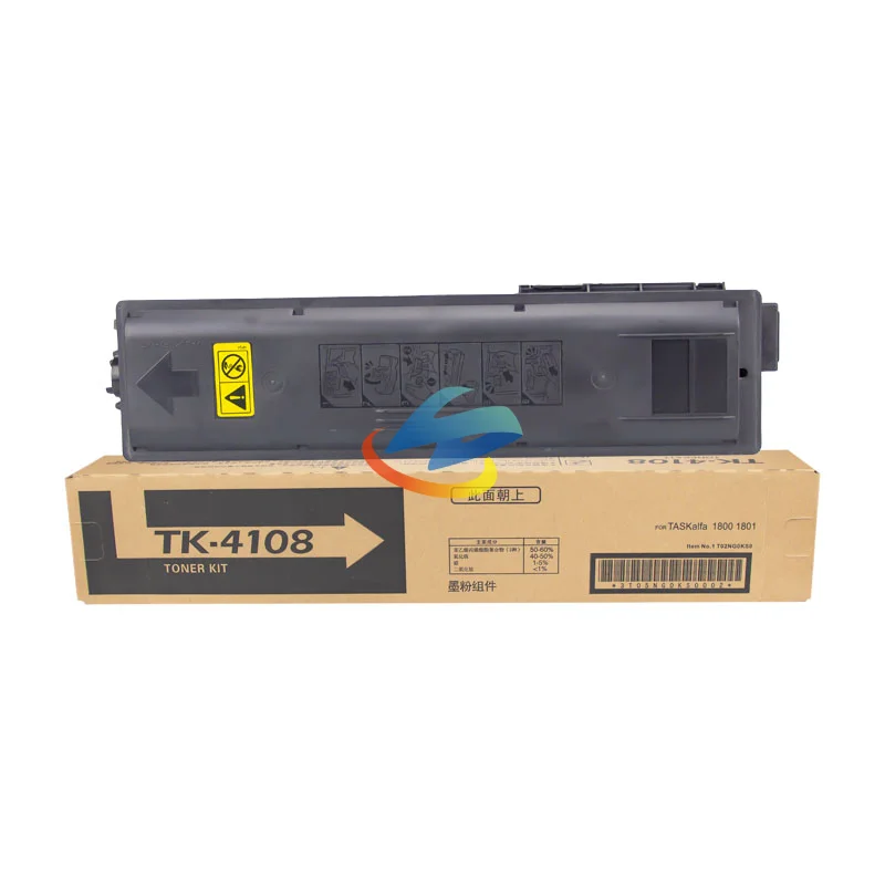 1PCS TK-4108 TK4108 Toner Cartridge Compatible for Kyocera TASKalfa 1800 1801 High Quality Copier Refill Toner Black 250g