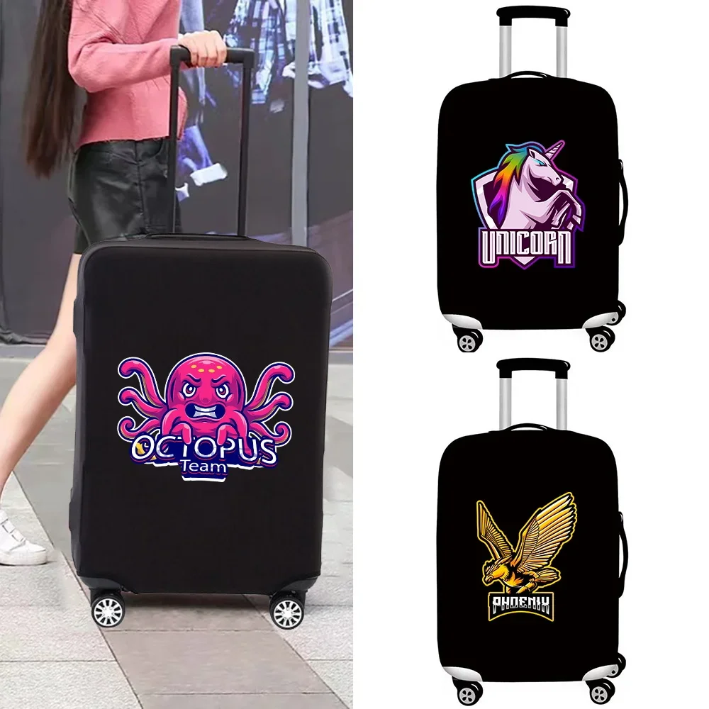 Teamlogo Print Thicken Luggage Cover Elastic Baggage Cover Suitable for 18 To 28Inch Suitcase Case Dust Cover Travel Accessories