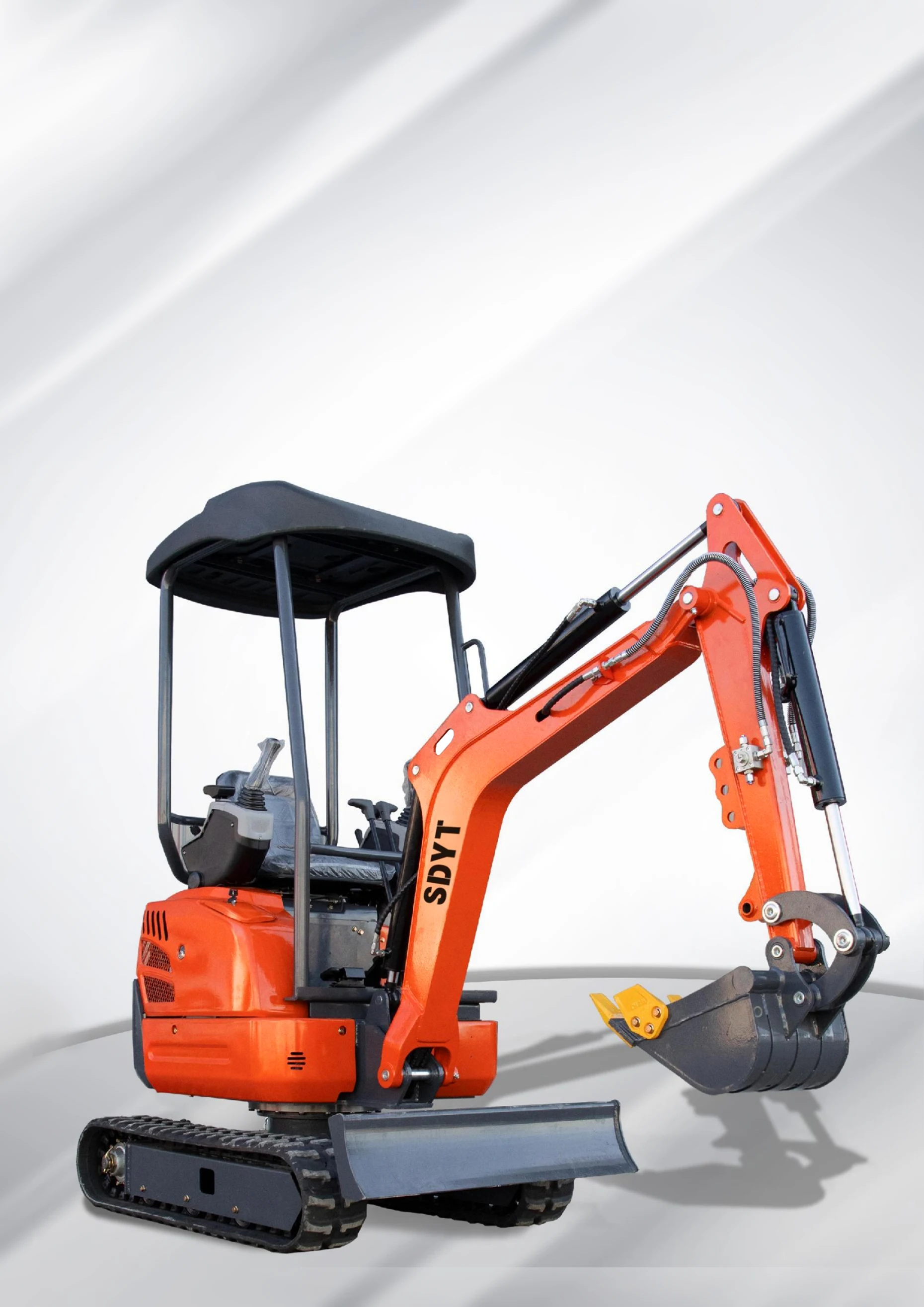 Minigraafmachine Kubota-motor in China Flexibele rotatie Aangepaste snelle levering Multifunctionele cabine Minigraafmachine 2-ton