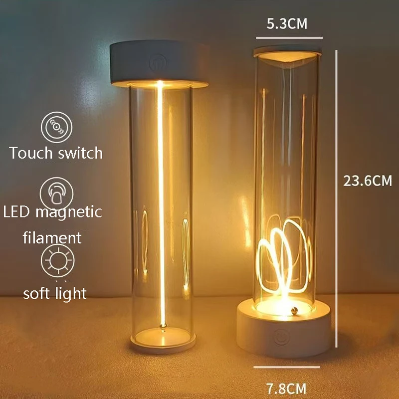 Neue magnetische Sauglampe mit drei Helligkeitsstufen, LED-Umgebungslicht und einstellbarer tragbarer magnetischer Sauglampe für den Innenbereich