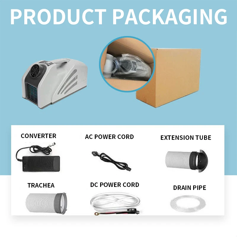 Portable Mobile Air Conditioner Outdoor Camping Portable Air Conditioner 24v RV Outdoor Travel Tent Integrated Air Conditioner