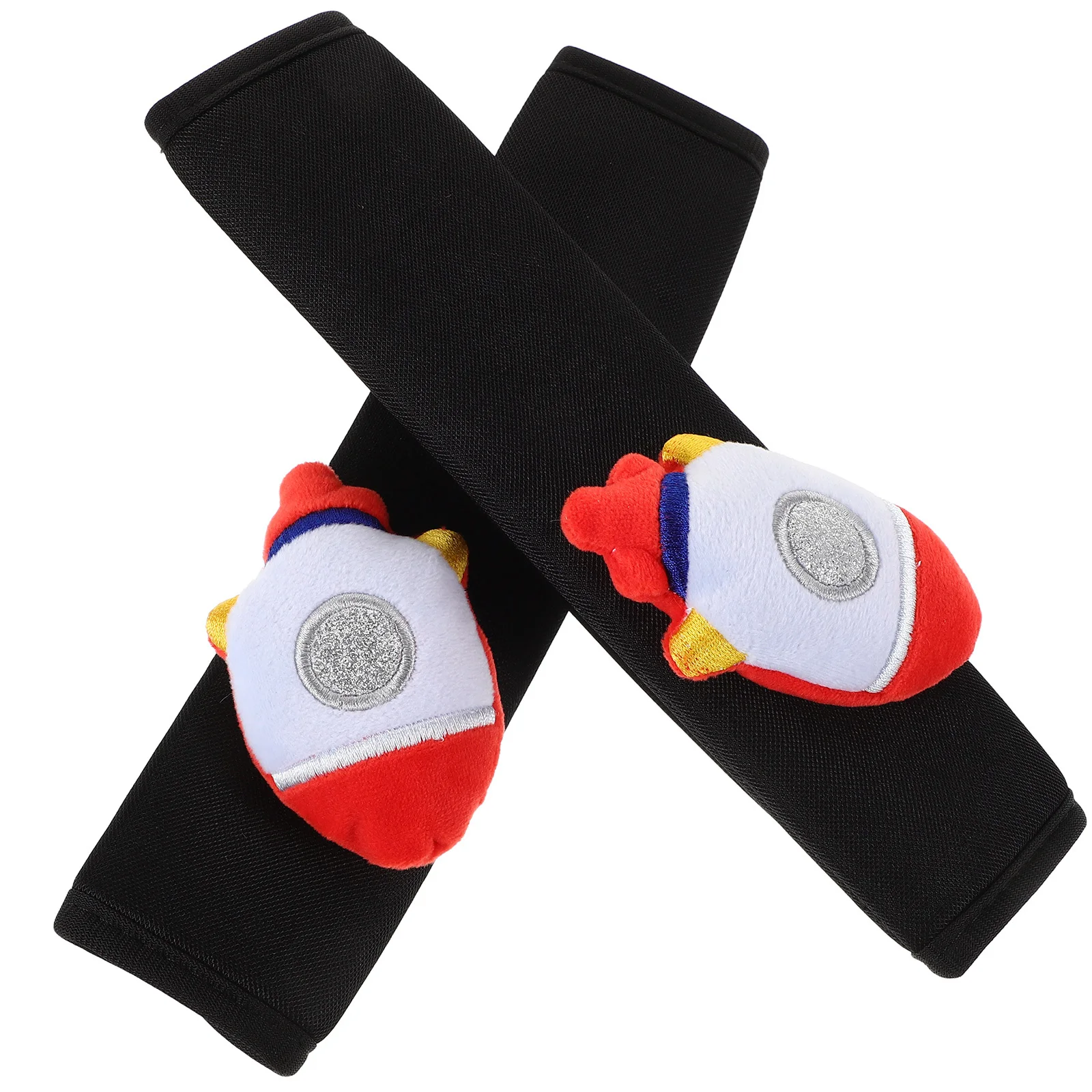 

1Pair Car Belt Shoulder Cover Cute Cartoon Pattern Soft Protective Pad for Neck Shoulder Drive Cushion Car