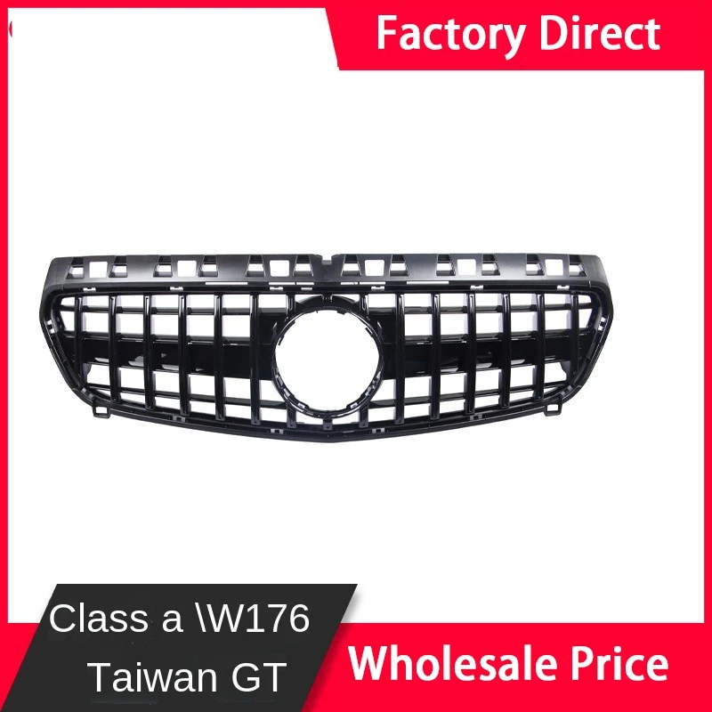 GTR Front Inlet Grille Bumper Grill for Mercedes Benz A Class W176 A200 A250 A45 AMG 2013-2015 Air Intake Grille Parts