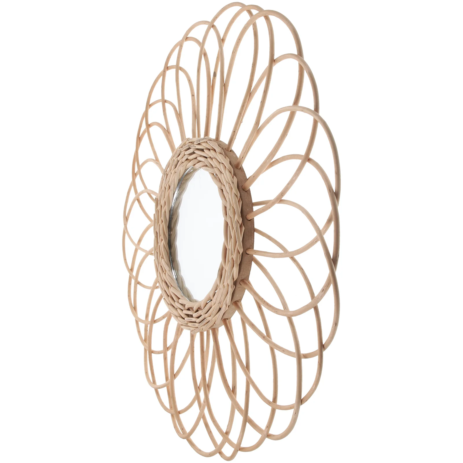 

Makeup Mirror Rattan American Style Decoration Vanity Mirrors Small Wall Decorative Bohemian Frame