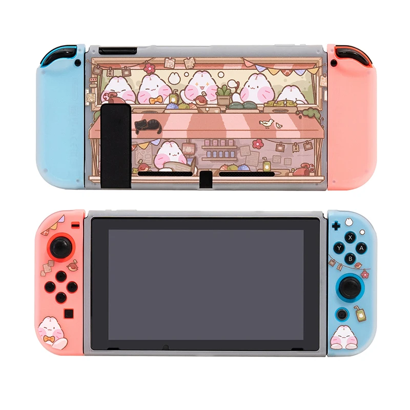 Étui lapin mignon pour Console Nintendo Switch 2 et contrôleur Joy-Con, housse rigide anti-rayures Kawaii pour coque Oled Switch