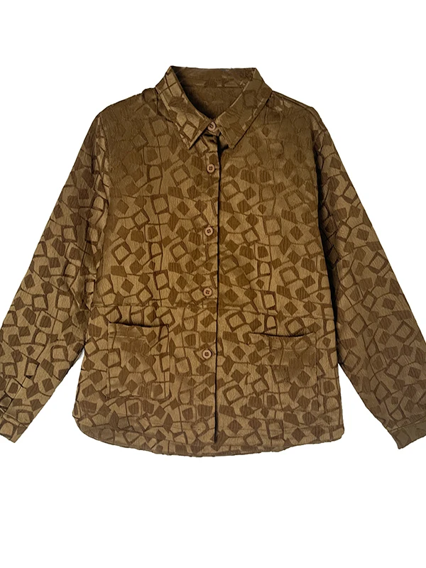 เสื้อคลุมคาร์ดิแกนทรงยาวปักลายเรขาคณิตแฟชั่น ปกเปิดติดกระดุมเม็ดเดียว สไตล์ลำลอง สำหรับผู้หญิงไซส์ใหญ่