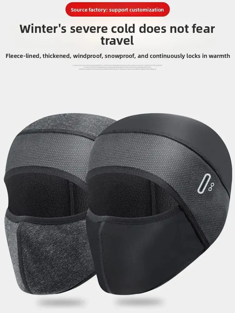 AliExpress Motorcycle Winter Cycling Balaclava Windproof Warm Hat Outdoor Running Riding Bike Cap With Eyeglass Hole Headwear Men