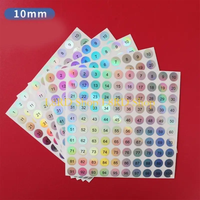 

Пронумерованные наклейки L8RD для водонепроницаемых колпачков лака для ногтей, эффективная сортировка цветов