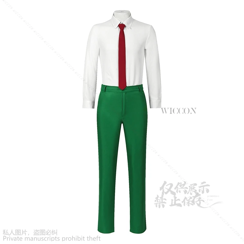 Anime KOMORI Roleplay A Vampire Lives In The Dormitory Cosplay DK School Uniform Green Top Coats Pants For Man Boys Halloween