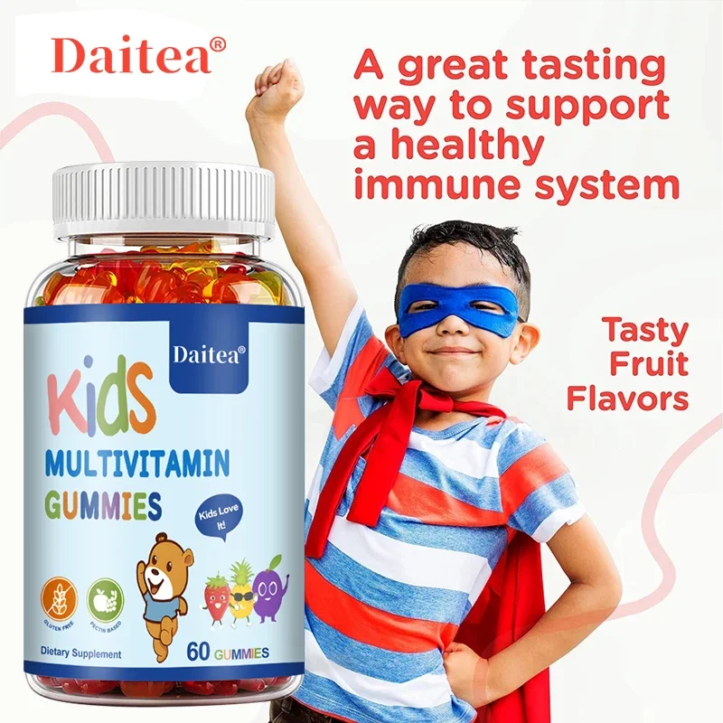 Daitea Multivitamin Gummies Enhance Immunity, Promote Healthy Brain and Body Development, and Provide Energy