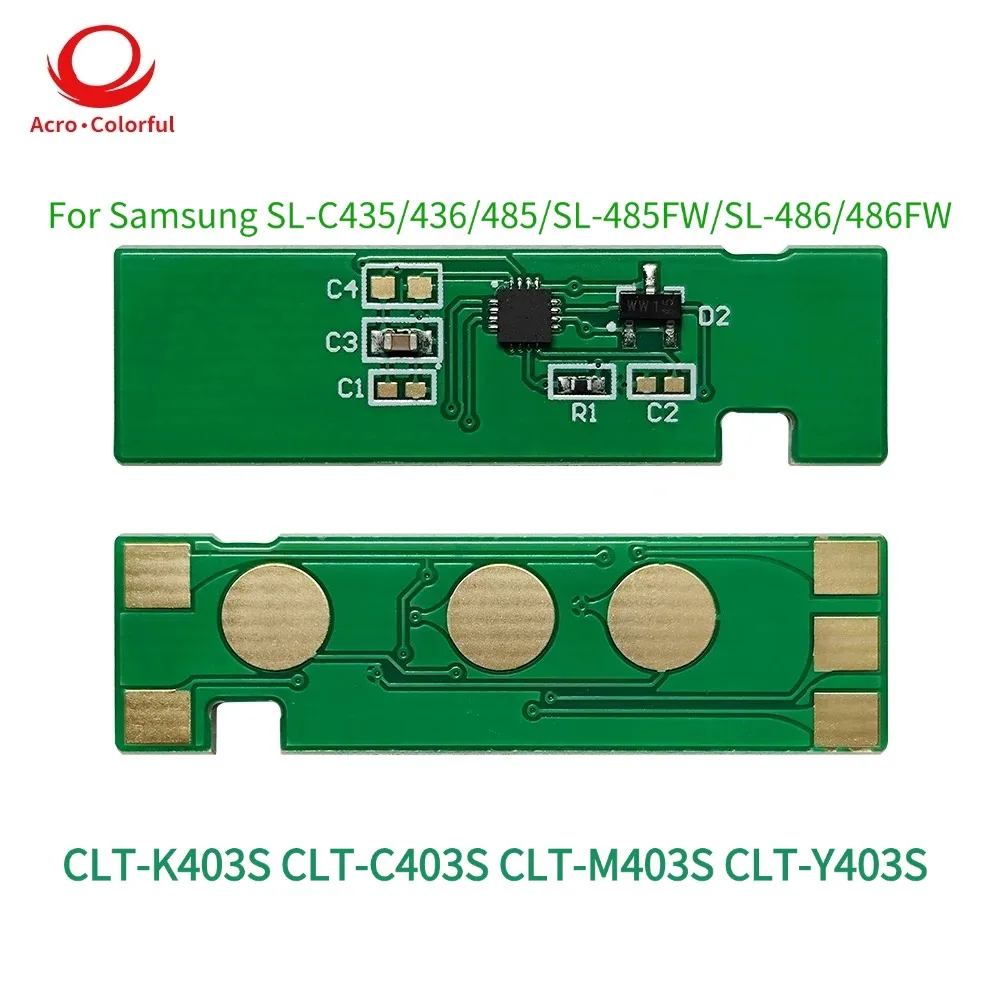 

CLT-K403S Compatible Toner Chip for Samsung SL-C435 436 485 SL-485FW SL-486 486FW Cartridge Chip CLT-C403S CLT-M403S CLT-Y403S