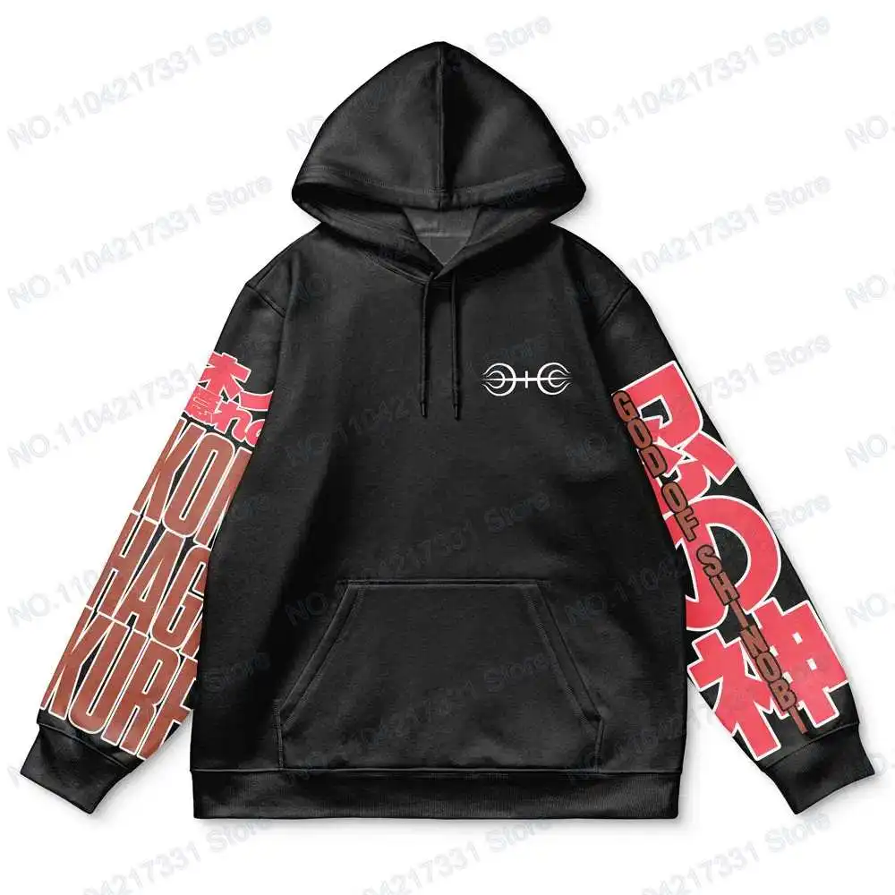 

Warm Tracksuit 6th Ninja Hip Hop Fashion Streetwear Y2K Harajuku Pop Anime Print Hoodie Men's Punk Casual Colorful Sweatshirt