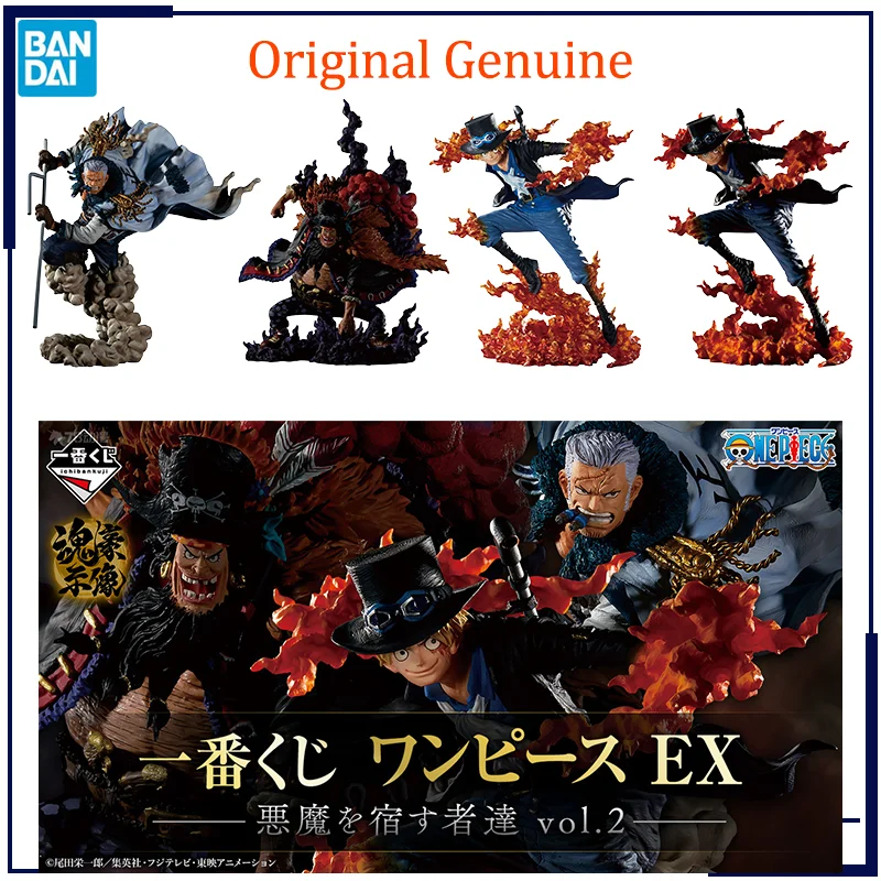 

Original Genuine Ichibankuji ONE PIECE EX Vol. 2 SABO Marshall·D·Teach Smoker Bandai Anime Model Toys Action Figure Gifts