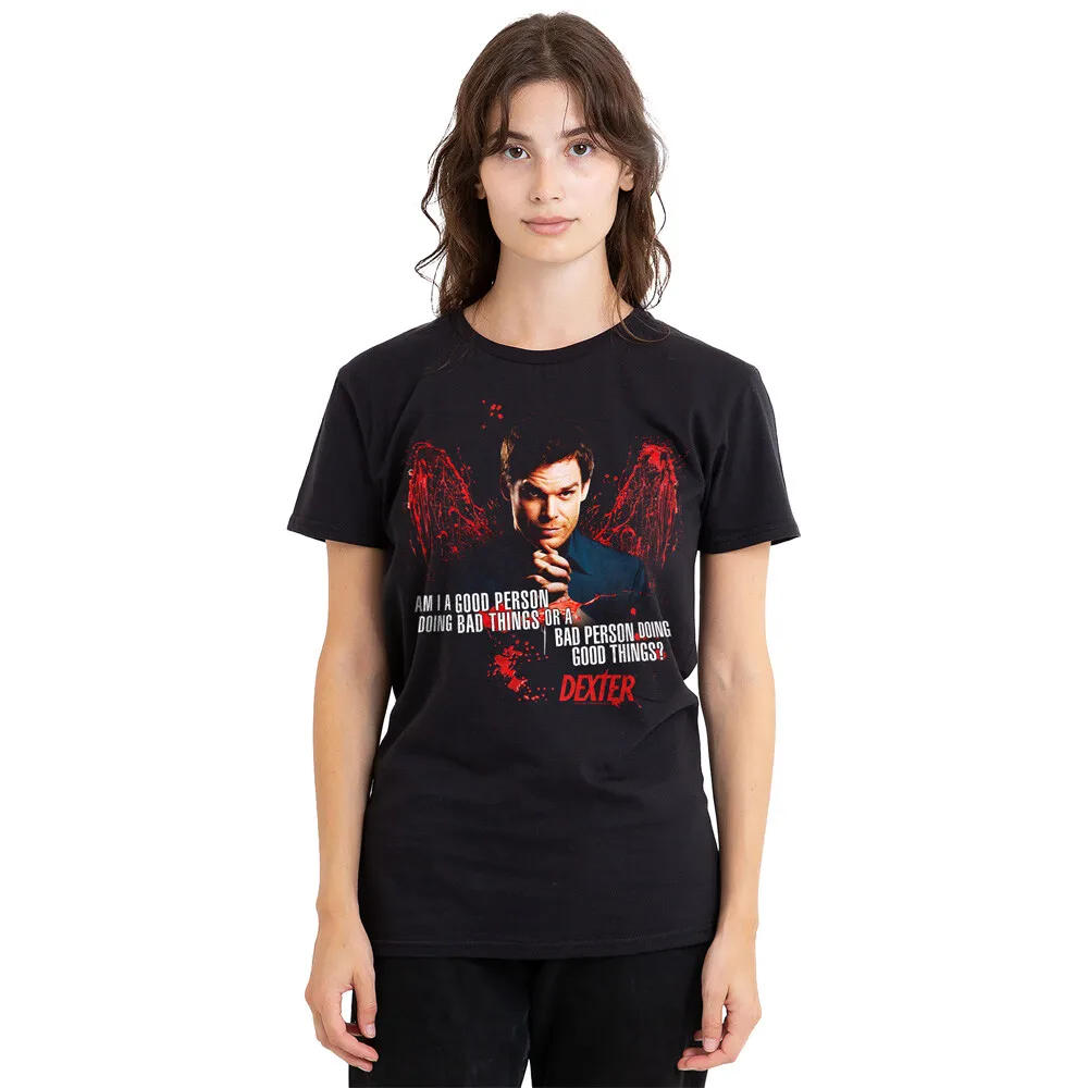 

Женская футболка Dexter Good Bad S-2XL, черная