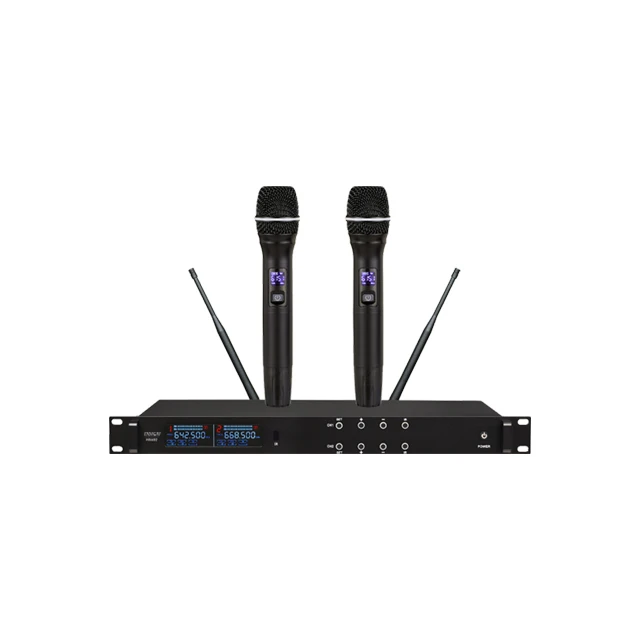 H8602 Professional One To Two Wireless Conference Microphone Handheld Waist Pack
