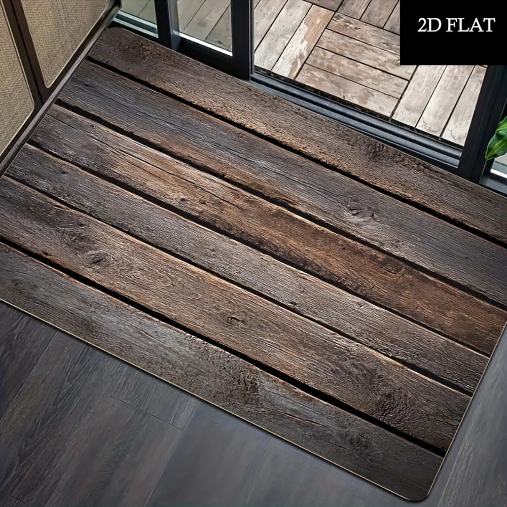 2D Flat-1pc Door Mats with 3D Effects , Suitable for entrance, kitchen, living room, rectangular carpet decoration.