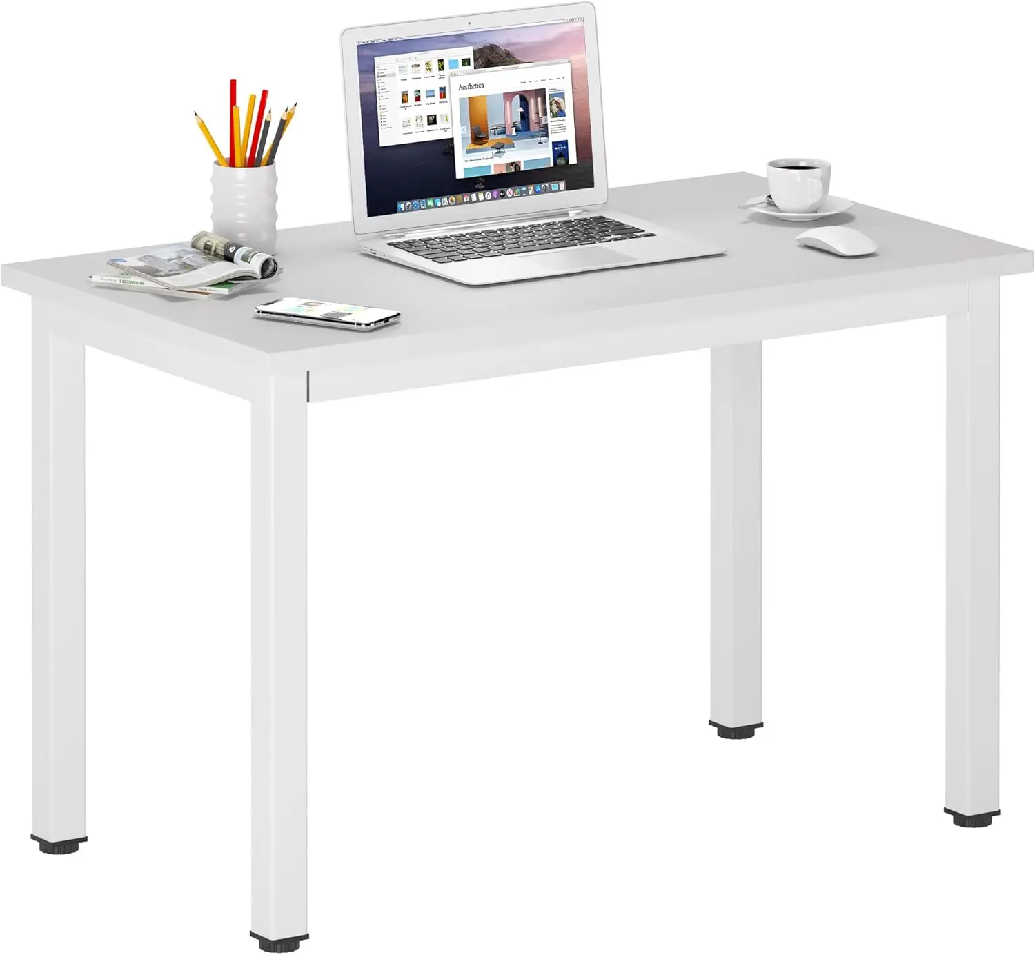 

Computer Desk, 31.5 inch Modern Simple Desk Computer Table Study Writing Desk for Home Office, White