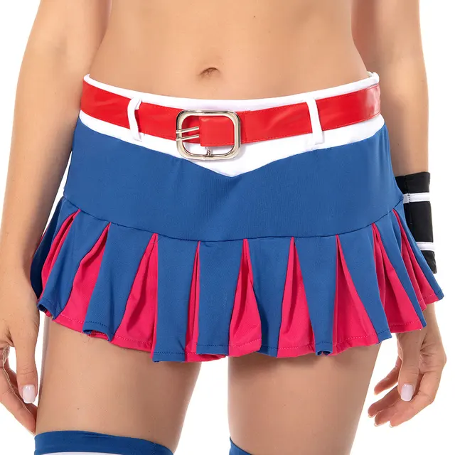 Lollipop Chainsaw Juliet Starling Cosplay Costume Women Girls Cheerleading Dress Skirt Outfits Halloween Carnival Party Suit 6