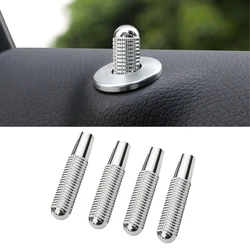 4pcs Car Alloy Door Lock Pins Lock Pin Screw Knob for Mercedes Benz C W205 GLC GLE E W213 CLA GLA A Class Modified Accessories