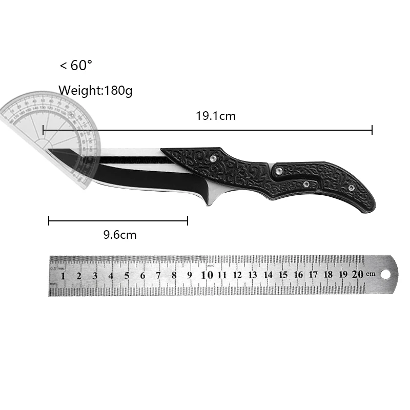 New outdoor folding knife large mechanical magic knife portable sharp knife all steel deformation outdoor folding knife