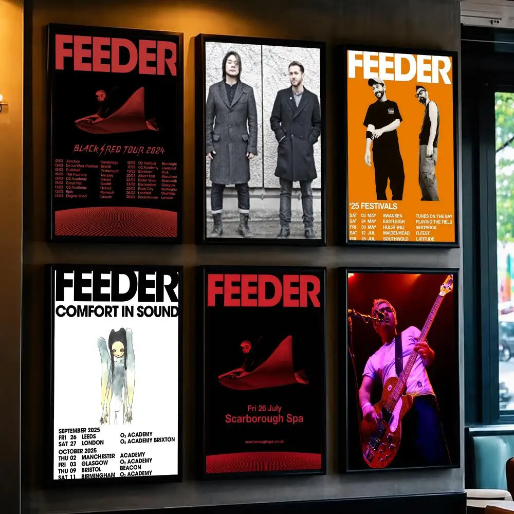 band F-Feeder-R Poster Decorative Wall Art Sticker for Cafe Office Bedroom and Living Room