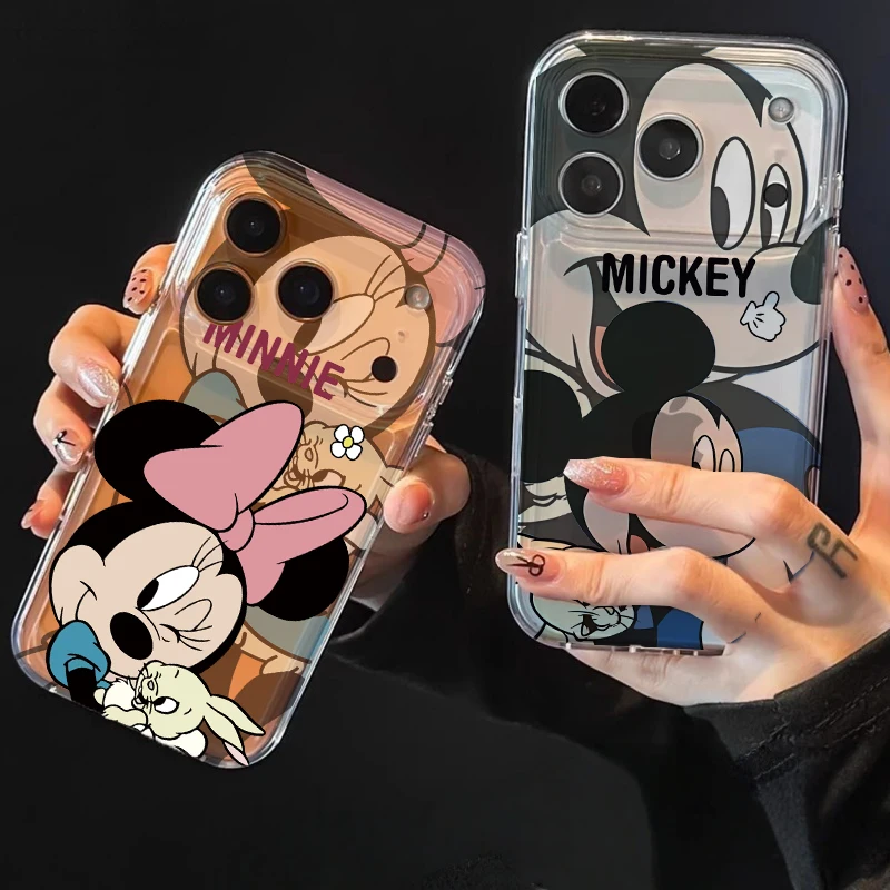 Чехол для телефона Xiaomi POCO X7 Pro X6 X5 M3 X3 NFC X4 GT M4 F5 Mi 11 Lite 5G NE 11T POCO C65 Cover Clear Cute Mickey Minnie Mouse