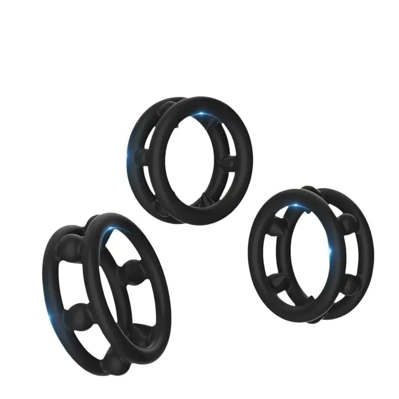 S/M/L Size Male Cock Penis Ring With Soft Spikes Silicone Ring Delay Ejaculation Adult Supplies Dick Erection Stretcher Sex Toys