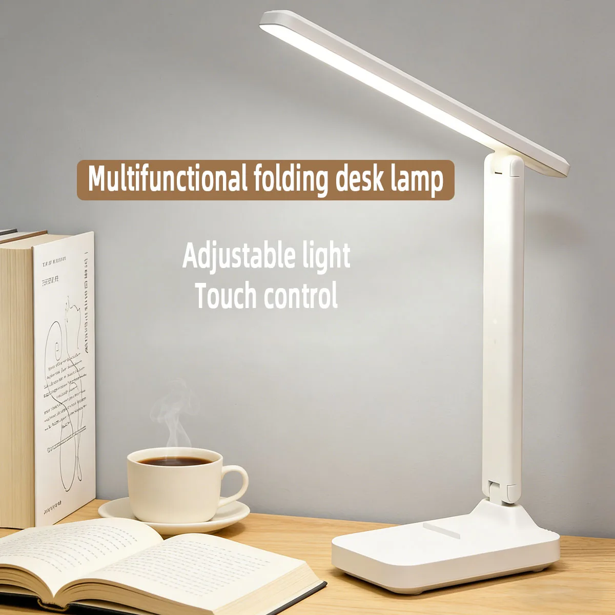 

Светодиодная настольная лампа для учебы, лампа для чтения, прикроватная ночная лампа, настольная лампа для офиса, освещение в общежитии, три цветовые температуры, зарядка через USB