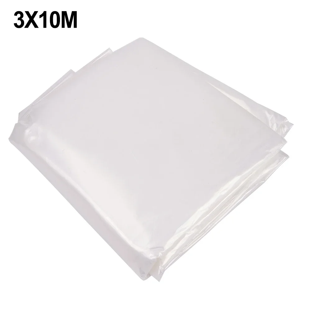 Cold Protection for Plants Clear Polythene Plastic Sheeting Garden Cover for Greenhouse Protects from Wind and Blizzards