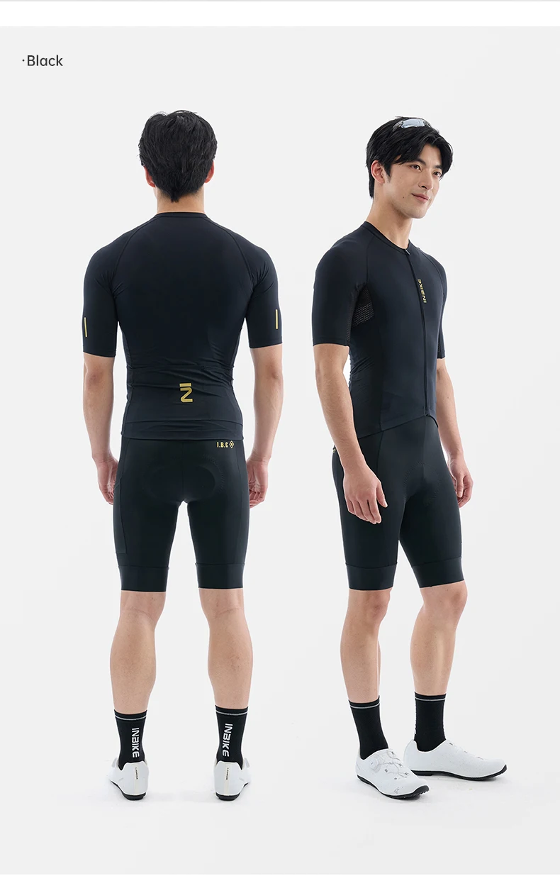 INBIKE Herren-Radtrikot, atmungsaktives Netzgewebe, schnelle Wärmeableitung, Fahrrad-Kurzarmshirt, Sommer, Rennrad, MTB, Sport-T-Shirt – Detail 13