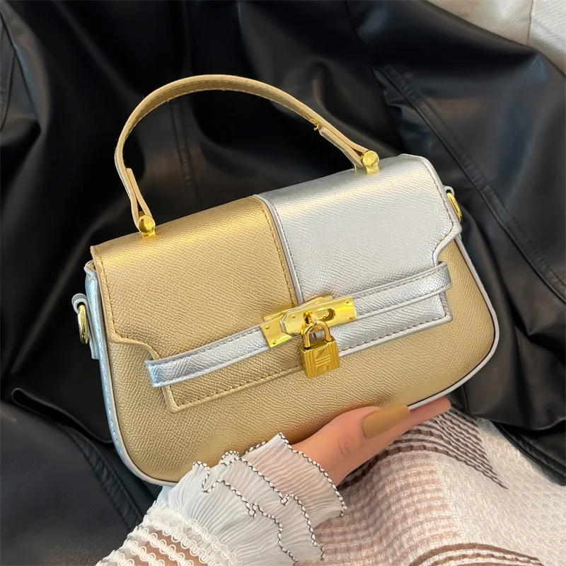 

Stylish Solid Color Crossbody Bag - Original Paris Fashion Vintage Inspired Leather Messenger Luxury Casual Commuter Shoulder