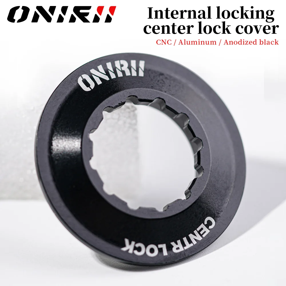 ONIRII Center Lock Internal Cover Ring CNC Disc Brake Rotor Adapter Cap for 12mm Thru Axle Hubs Quick Release MTB Road Bicycle