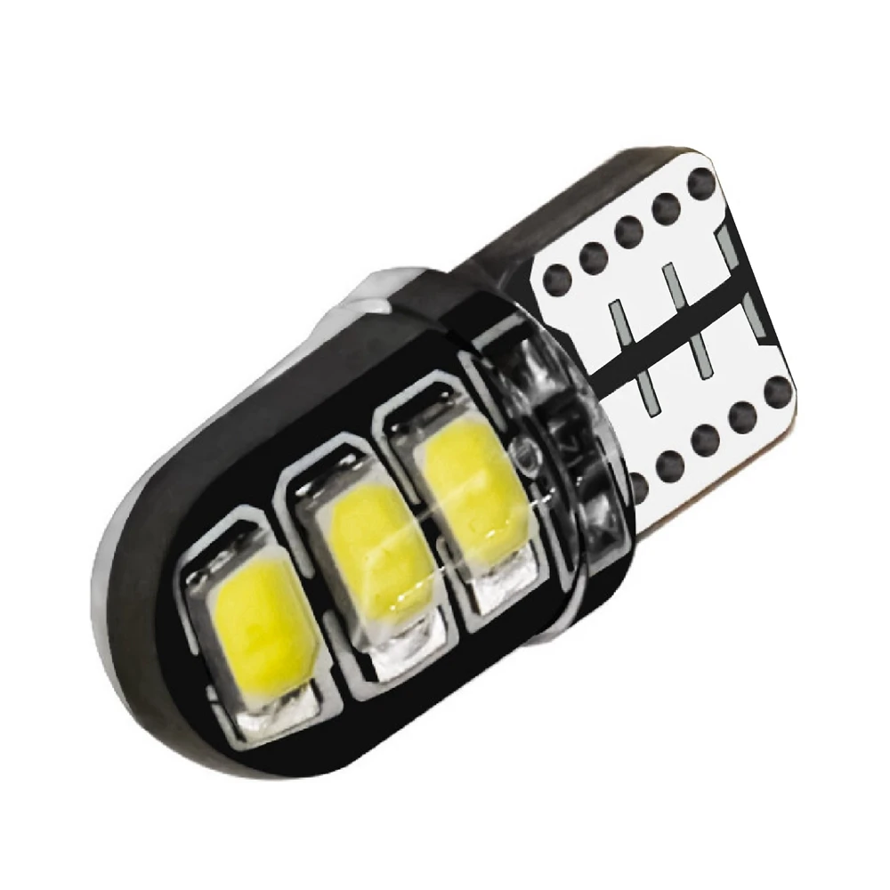 500X High Brightness T10 2835 Car Reading Lamp Lighting Trunk Light 6 Smd License Plate Lights Brake Bulb12V 5W Silicone Bulbs