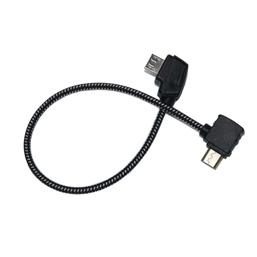 Nylon Data Cable for DJI Mavic Pro Air Mavic2 OTG Remote Controller to Phone Tablet Connector Micro USB Type-C IOS Extend Cable