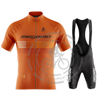 New 2024 Megamo Team Bike Cycling Jersey Set Men Outdoor Sports Bib Pant Summer Bicycle Clothing Breathable Mtb Maillot Ciclismo