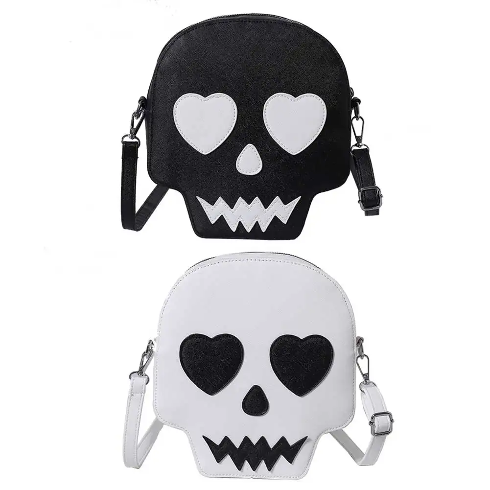 

PU Skeleton Bag Creative Crossbody Wallet Novelty Shoulder Bag Skull Coin Purse Funny Messenger Bag Ghost Satchel Bag