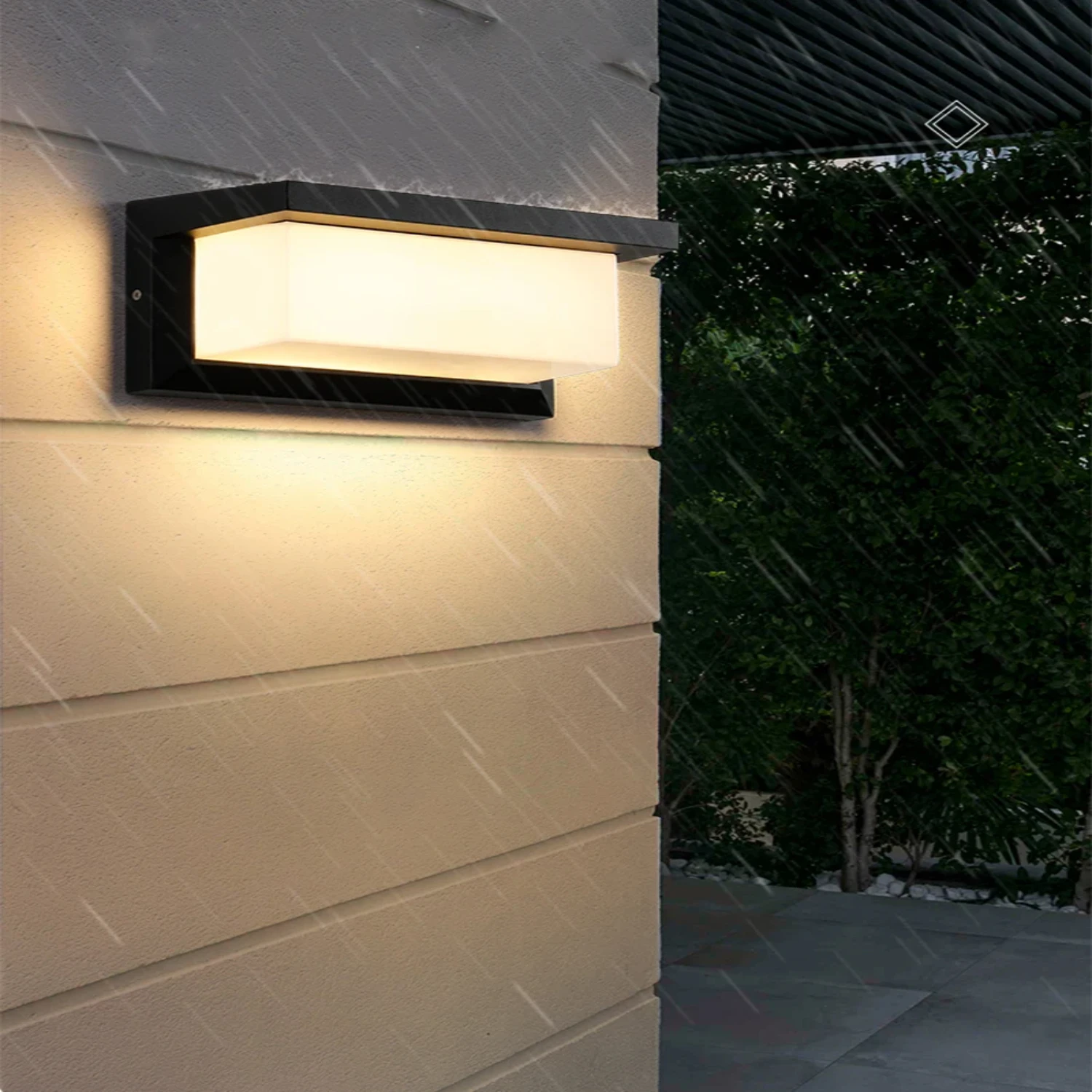 Lámpara LED de pared para exteriores, accesorios de iluminación impermeables IP65 adecuados para porche, pasillo, balcón y patio, novedad