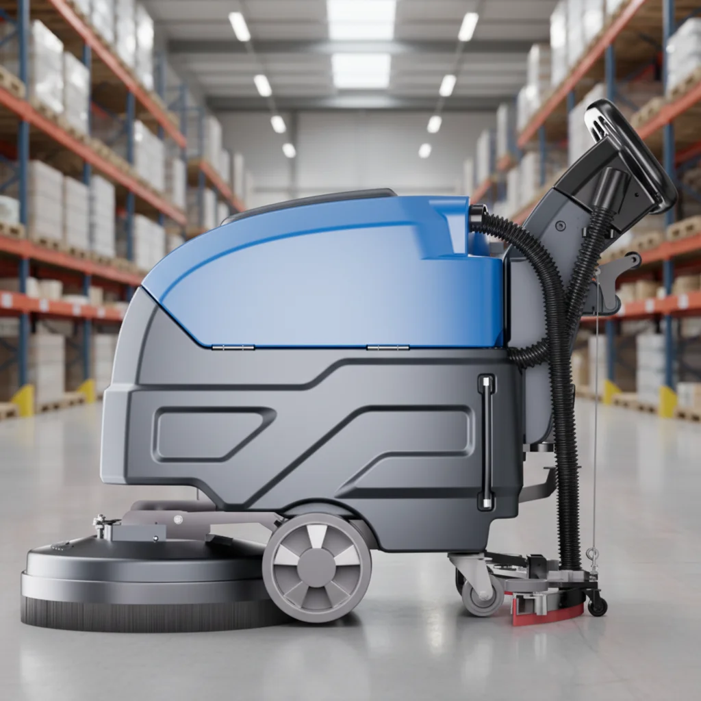 

45L Water Tank 20 Inch Hand Push Floor Scrubber for Warehouse Cleaning
