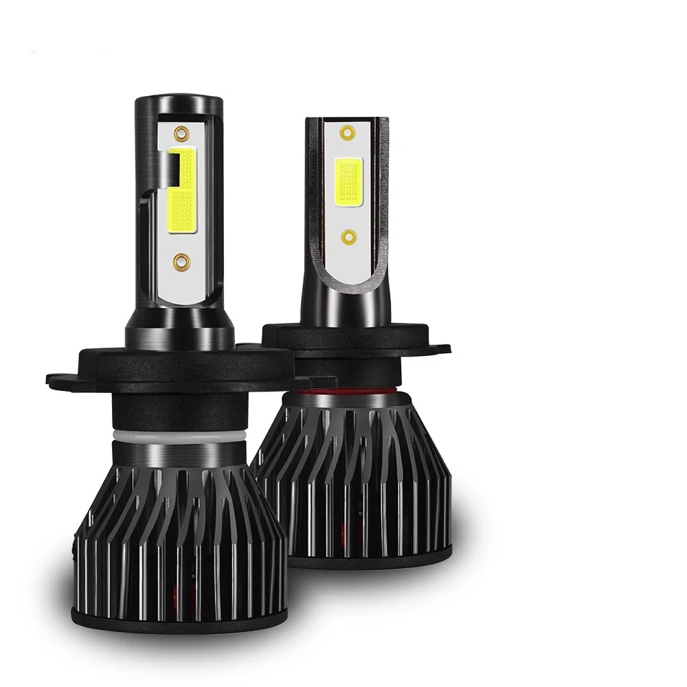 F2 Mini Car LED Headlights COB Chip 10000LM H7 H11 Highlighting Modified 6500K Aluminum IP68 36W Universal