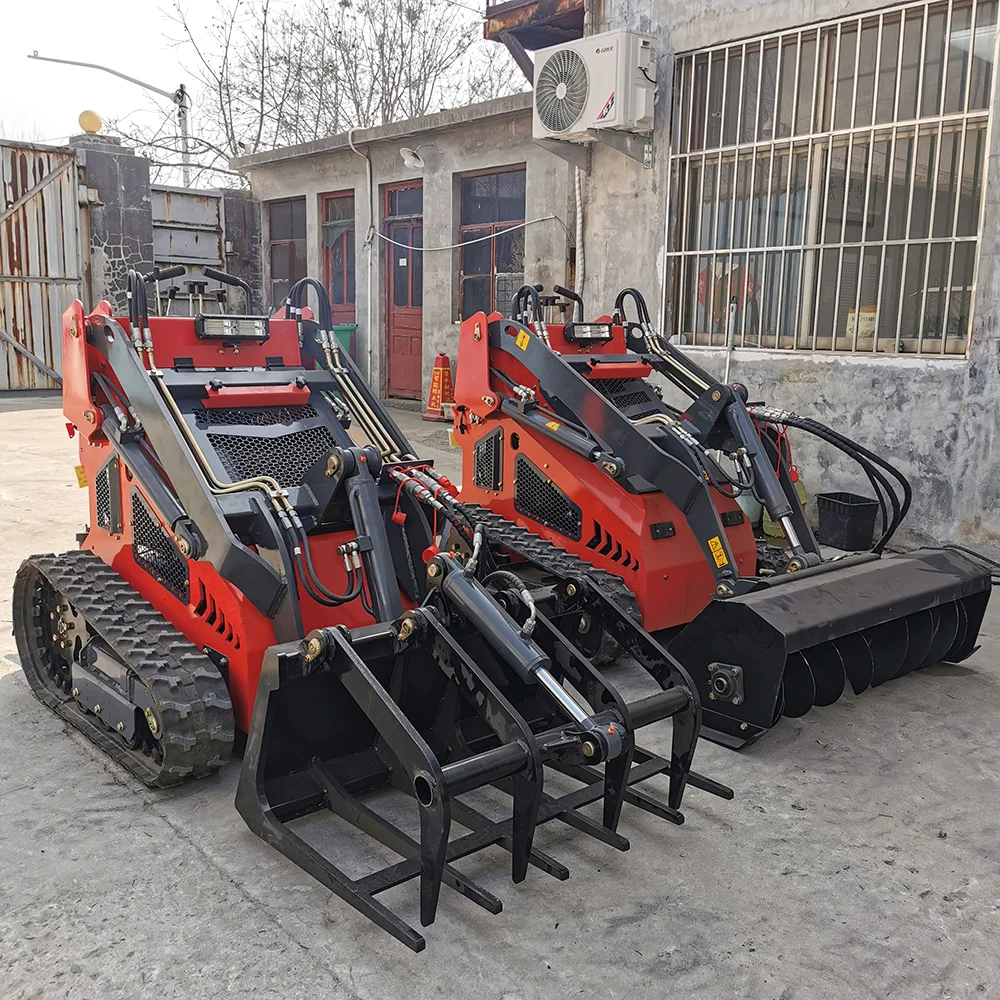 

New Skid Steer Loader Diesel Strong Engine Low Fuel Consumption Track Front End Loaders Customization