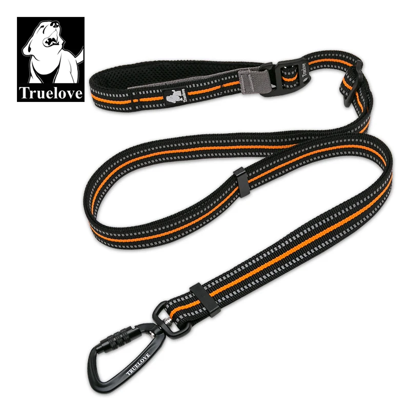 Truelove Dog Leash Nylon Waterproof Webbing Soft PVC Dog Leash Collar Harness Waist Adjustable Leash TLL2671