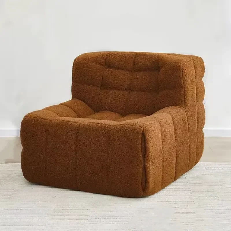 Modern Brown Vacuum Compression Sofa for Living Room Hotel Modular Sofa Couch
