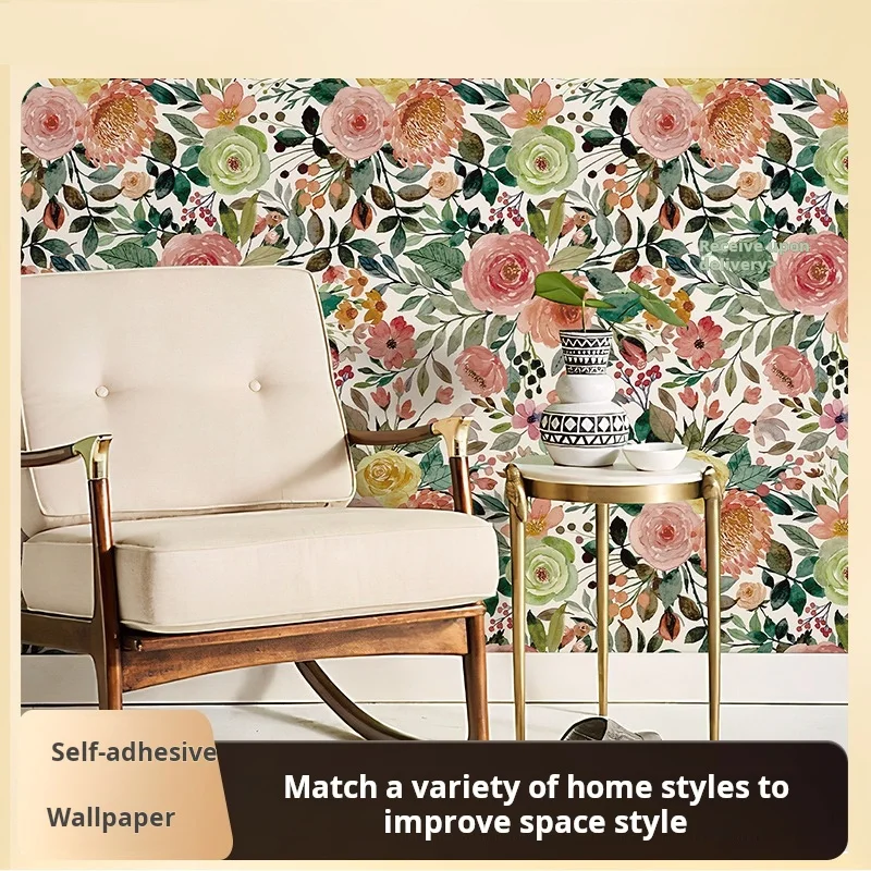 3M PVC Wallpaper Home Self-adhesive Background Wall Decoration Painting Wall Sticker Self-adhesive