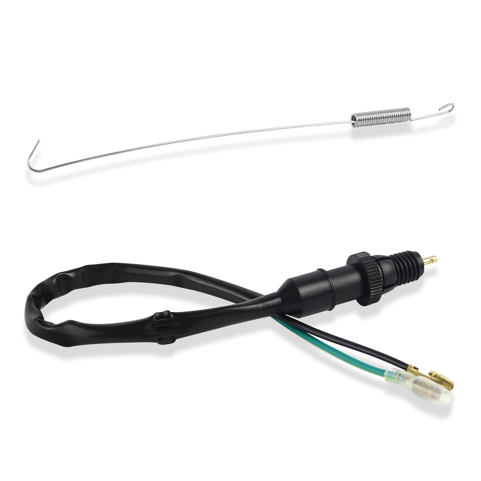 Universeller Motorrad-Rückbremslichtschalter + Feder für Honda Kawasaki Suzuki Yamaha Dirt Bike Quad Scooter Stopplichtschalter – Detail 12