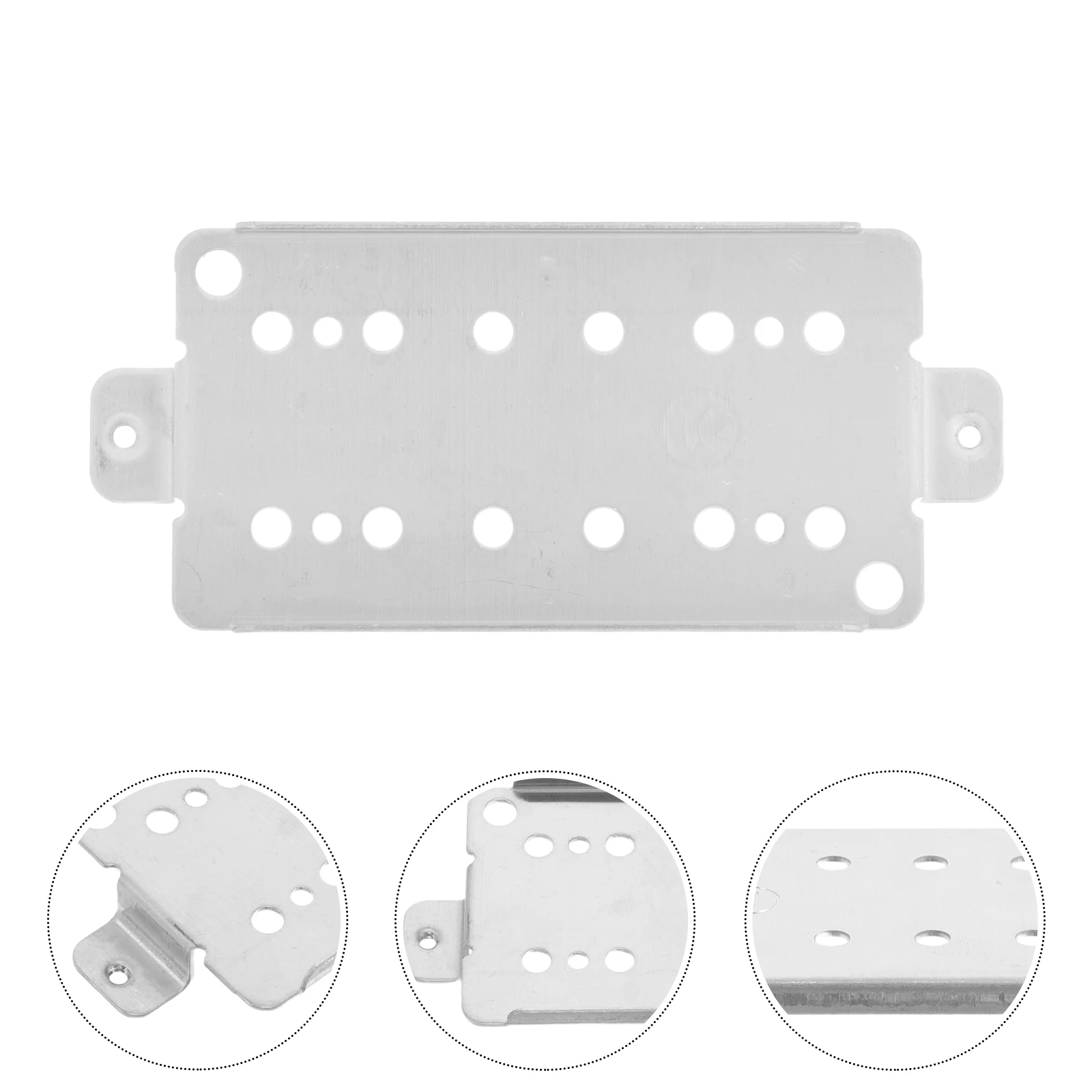 

Electric Guitar Pickups Baseplate for Humbucker Silver Double Coil Mounting Frame