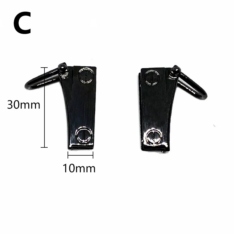 1 زوج حقيبة معدنية الجانب مرساة مجمعة شماعات المشابك حقيبة الجانب حافة مرساة رابط مع D خواتم للأجهزة الكتف حقيبة محفظة حزام