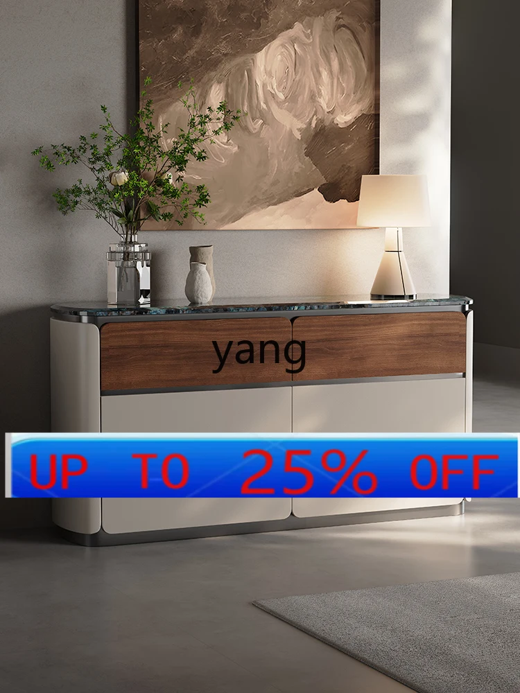 

LMM Italian minimalist marble six-bucket cabinet integrated storage cabinet against the wall floor storage cabinet