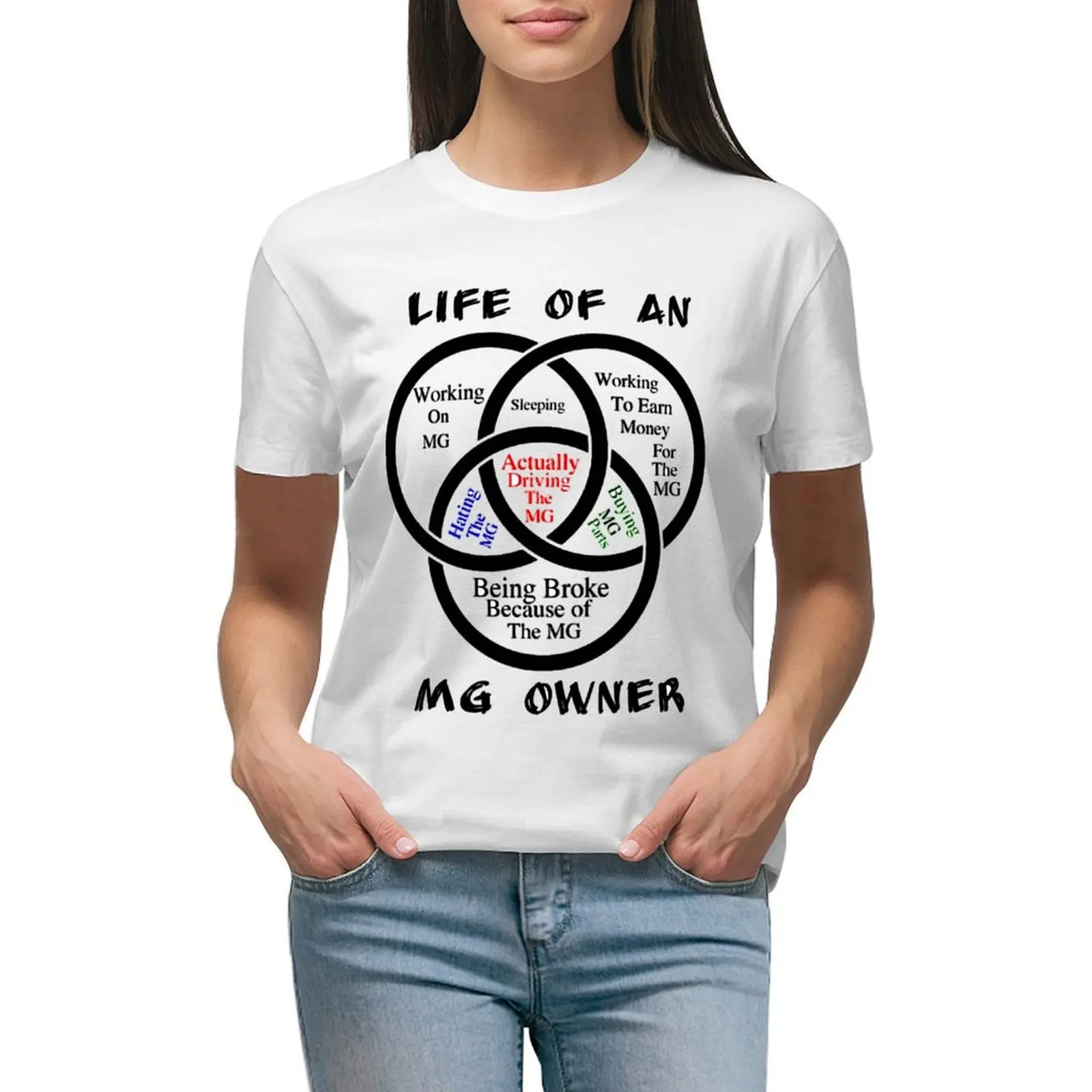 

Life of an MG Owner Classic T-shirt graphics aesthetic clothes t shirts for Womens