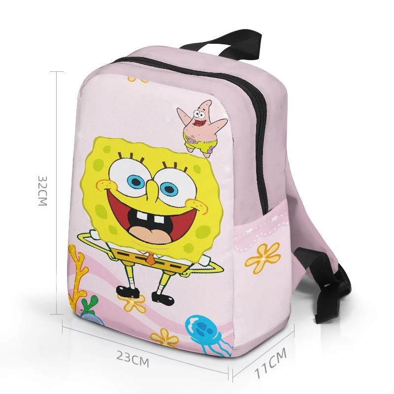 SpongeBob Patrick Star zaino Cartoon Anime borsa a tracolla ragazzi borse da viaggio in Nylon di grande capacità borsa per cancelleria per studenti